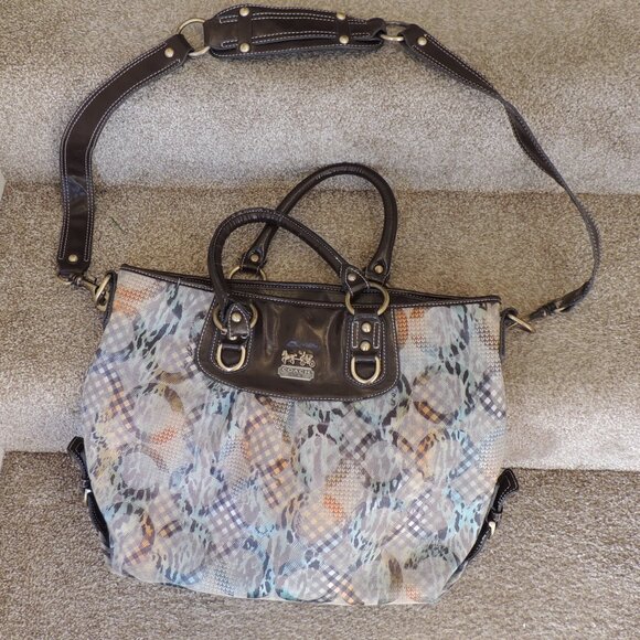 Coach Handbags - Coach Patchwork Signature Tote Shoulder Bag